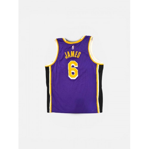 LOS ANGELES LAKERS JAMES 6 JORDAN NBA JERSEY 2XL